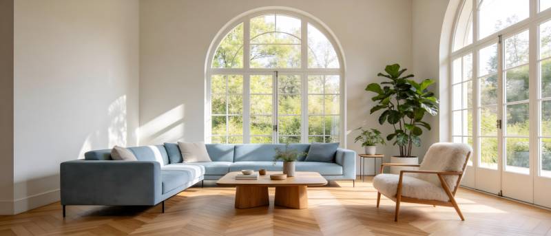 明亮客厅 绿植相伴图片