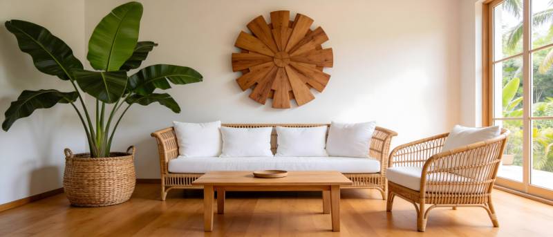 自然风客厅布置图片