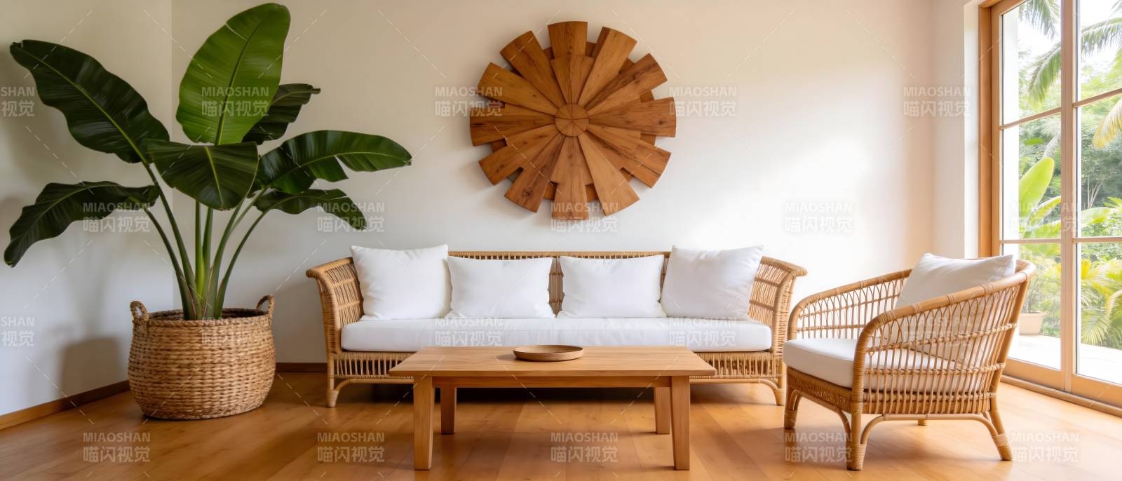 自然风客厅布置图片