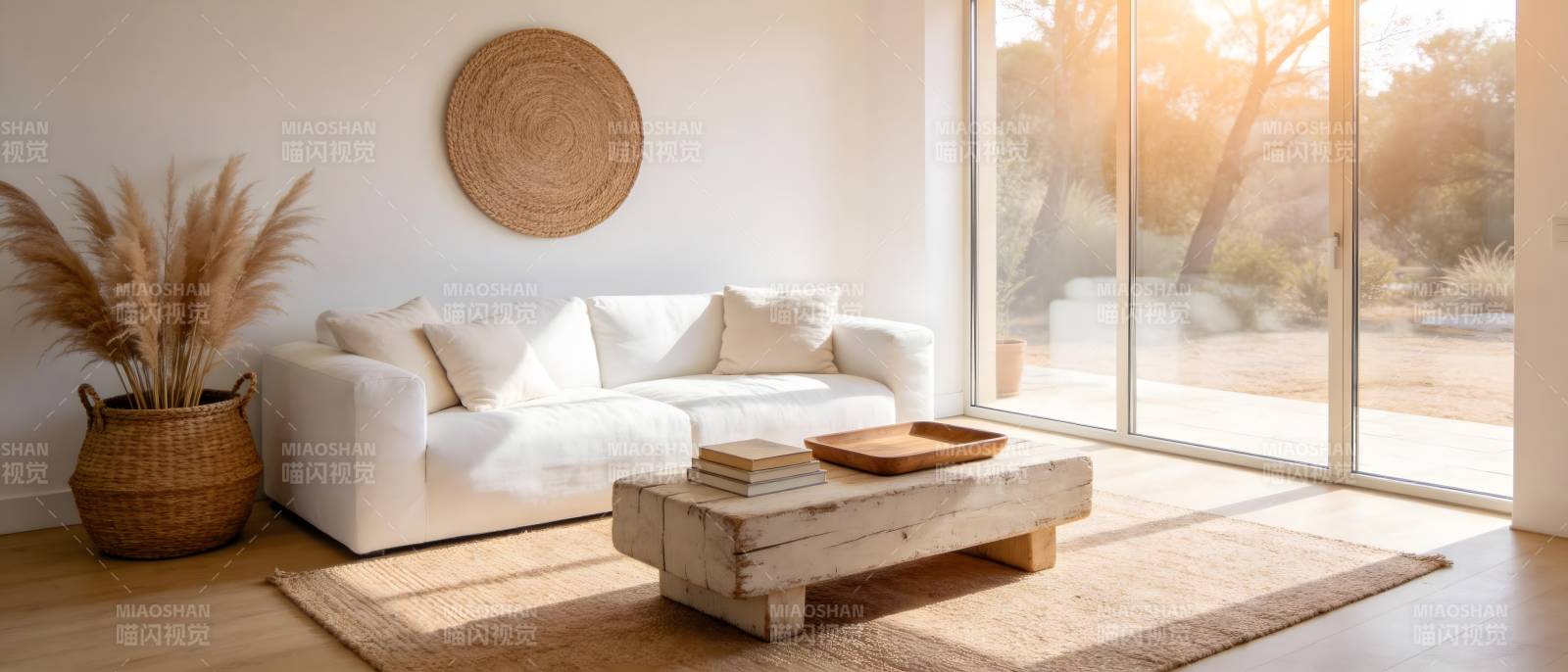 简约客厅阳光照耀图片