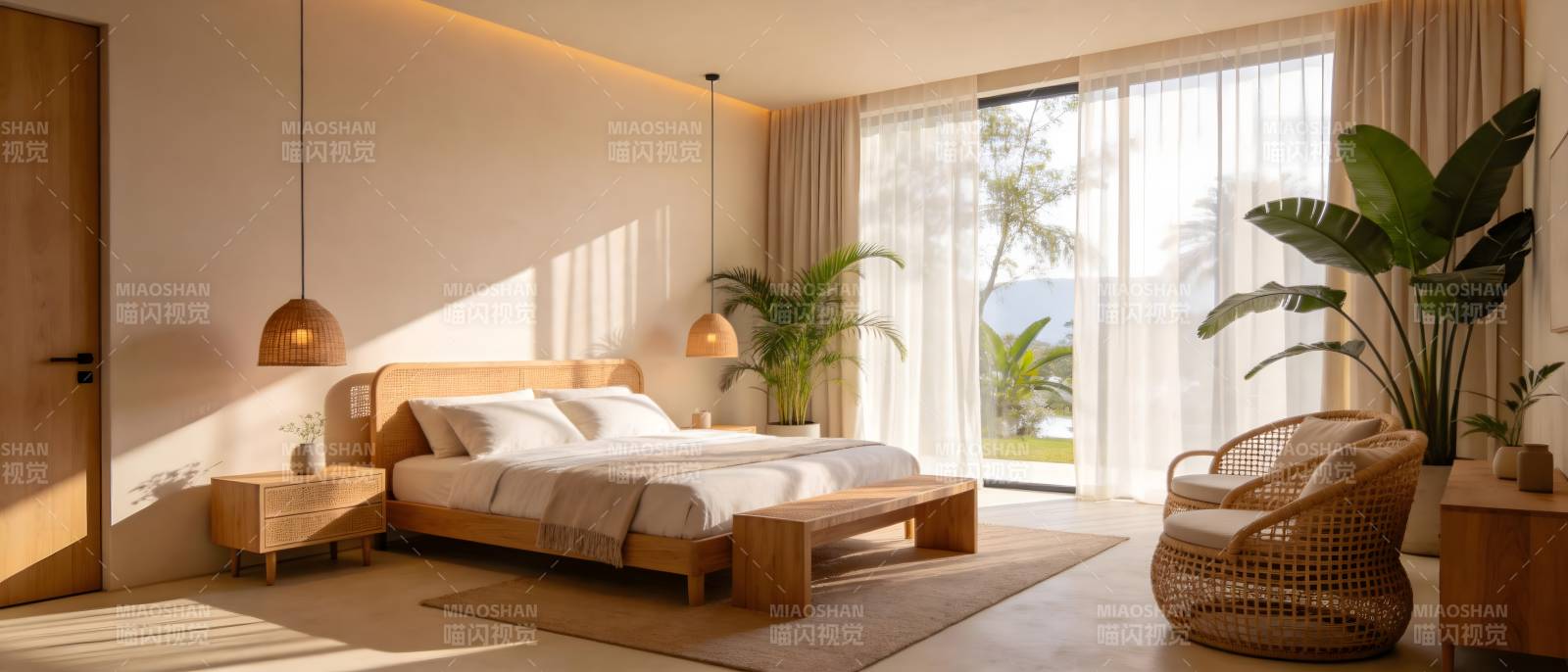 温馨卧室 自然光满溢图片