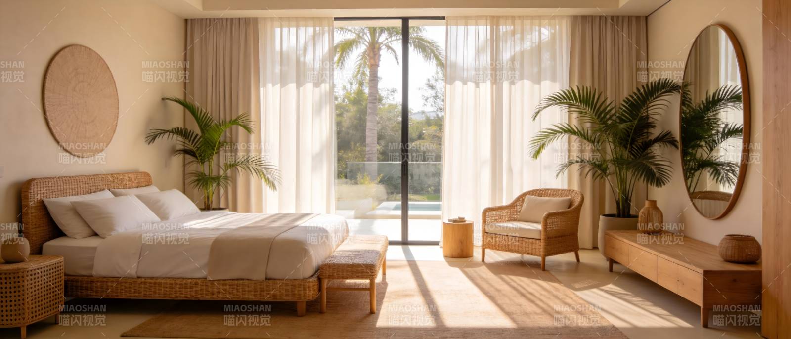 热带风情卧室图片