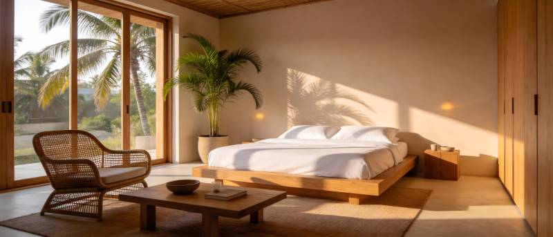 热带风情卧室图片