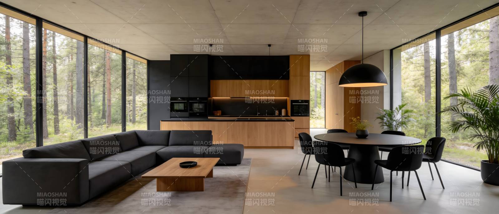 现代森林居所图片