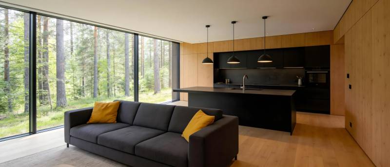 现代森林居所图片