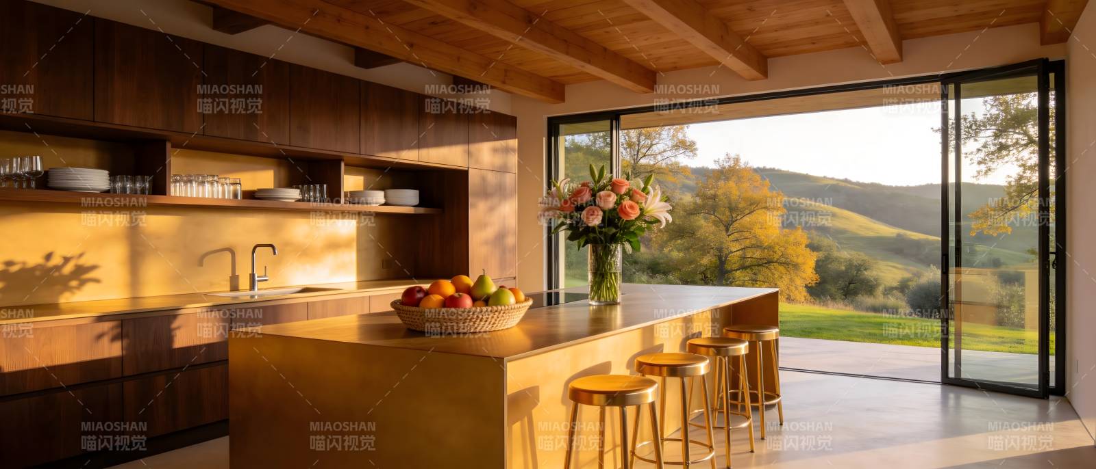 现代厨房美景图片