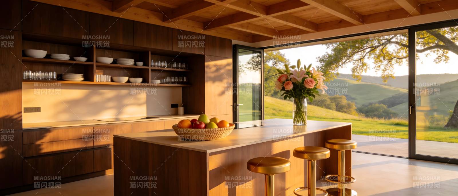 现代厨房美景图片