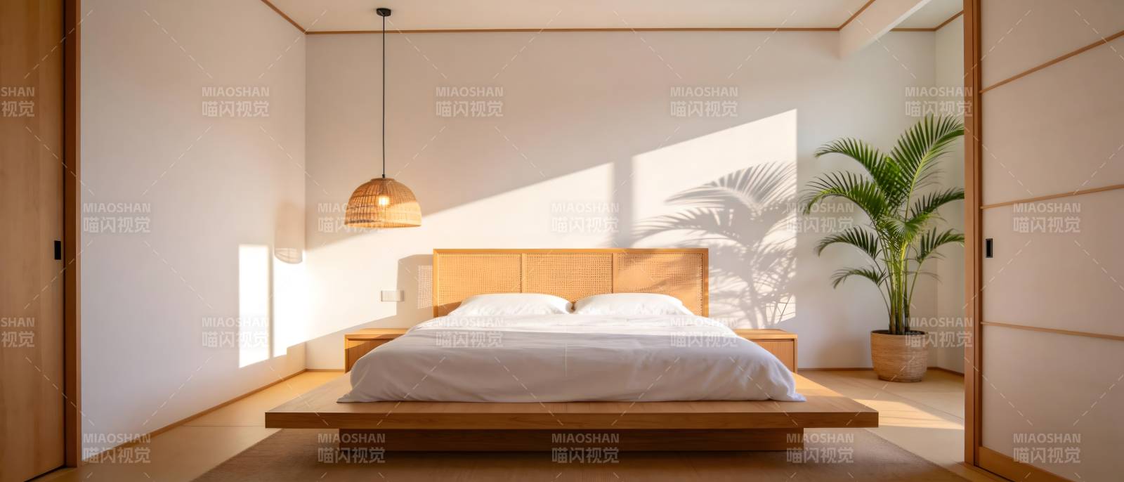 简约日式卧室图片