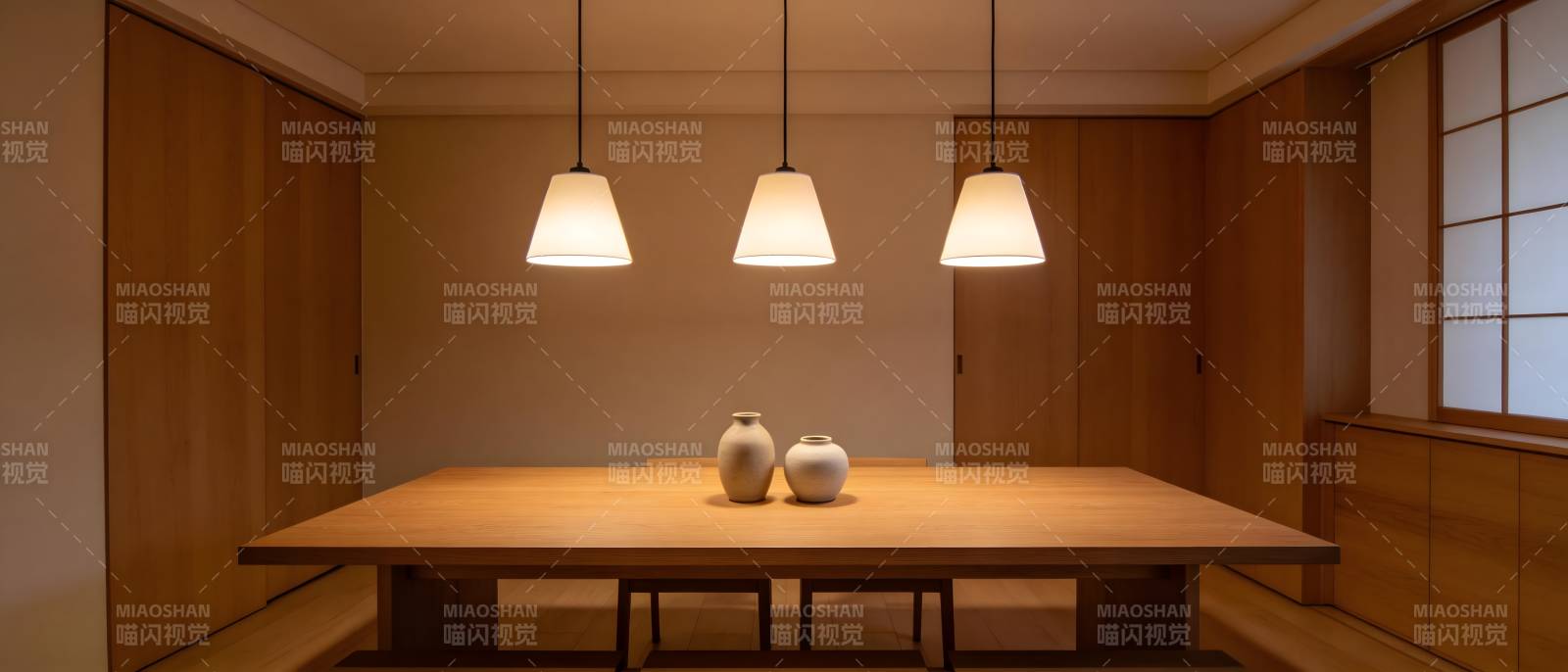 日式简约餐桌图片