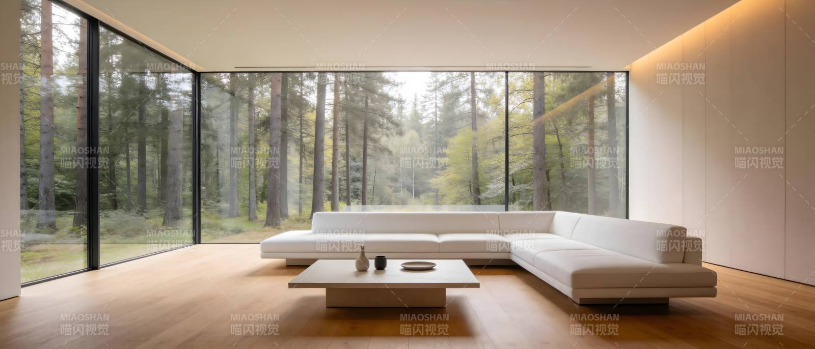 现代森林客厅图片
