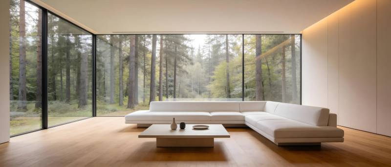 现代森林客厅图片