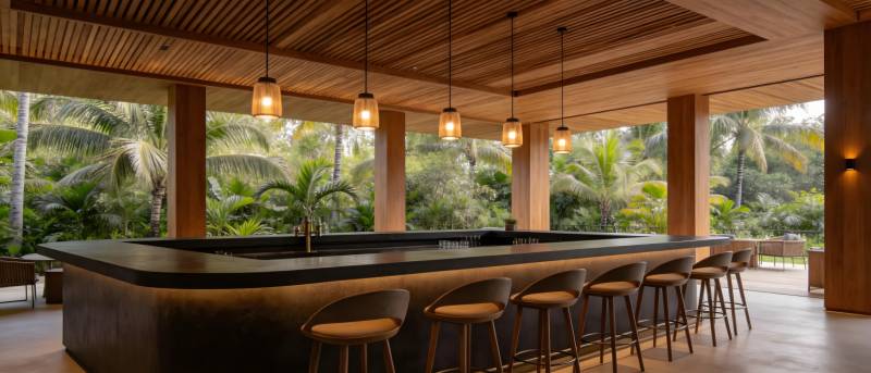 热带风情吧台图片