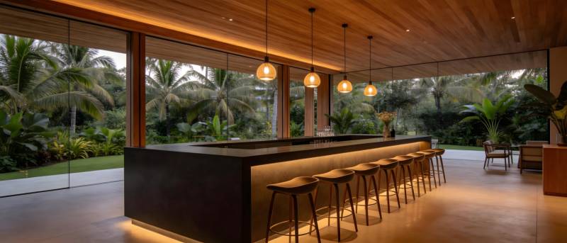 现代简约吧台设计图片