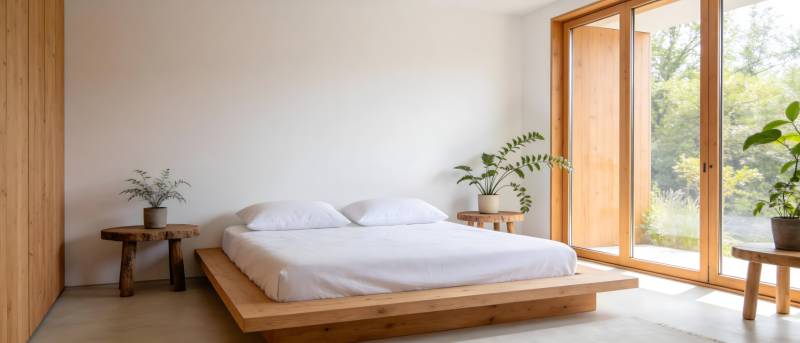 简约日式卧室图片