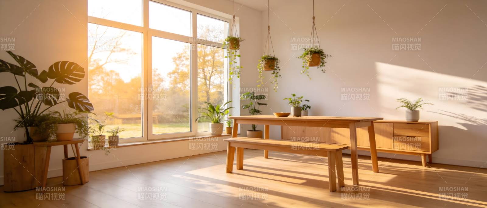 阳光满屋的温馨角落图片