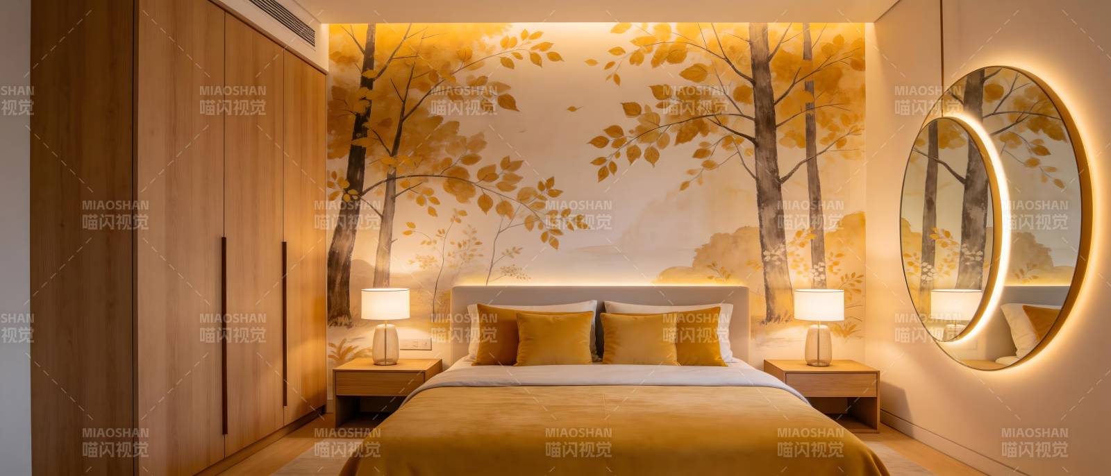 秋意卧室 温馨雅致图片