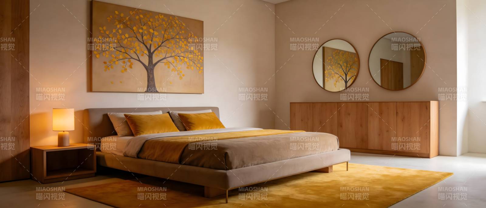 温馨卧室秋意浓图片