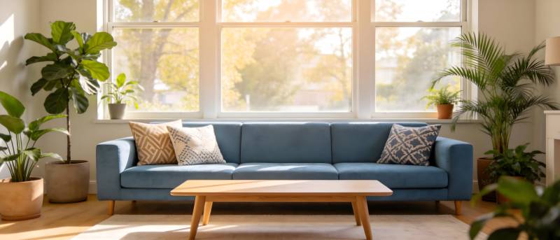 温馨客厅绿植点缀图片