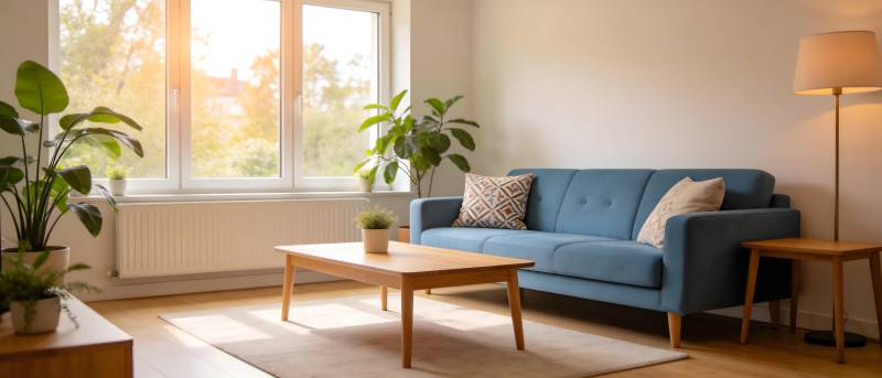 温馨客厅一角图片