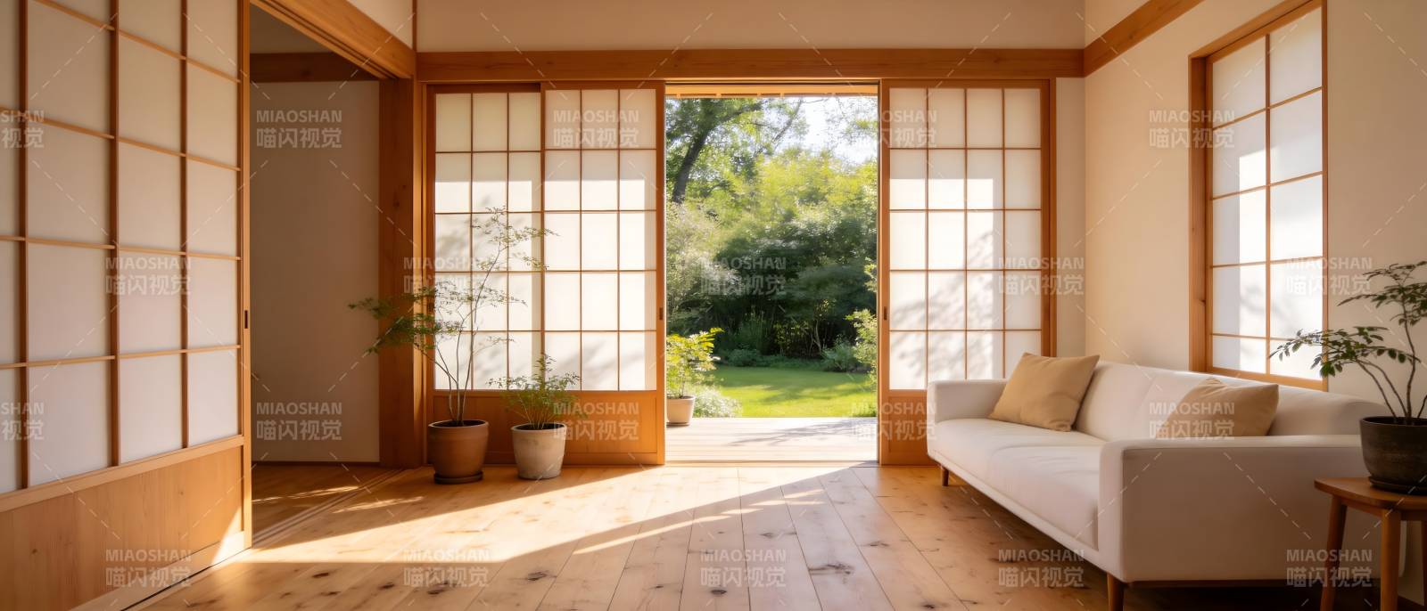 日式客厅 自然光满溢图片