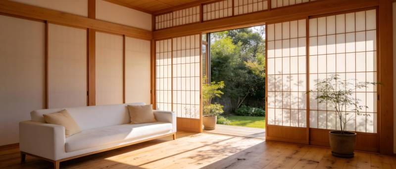 日式客厅静谧雅致图片