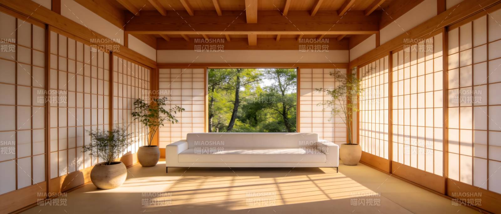 日式禅意客厅图片