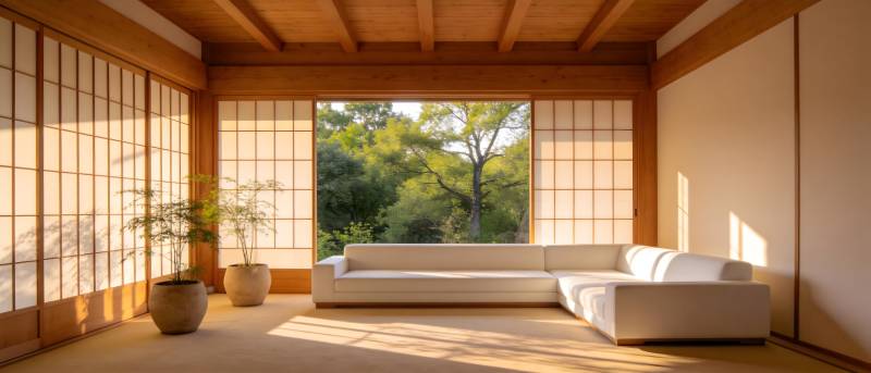 日式静谧客厅图片
