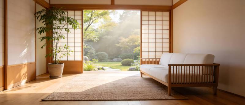 日式静谧客厅图片