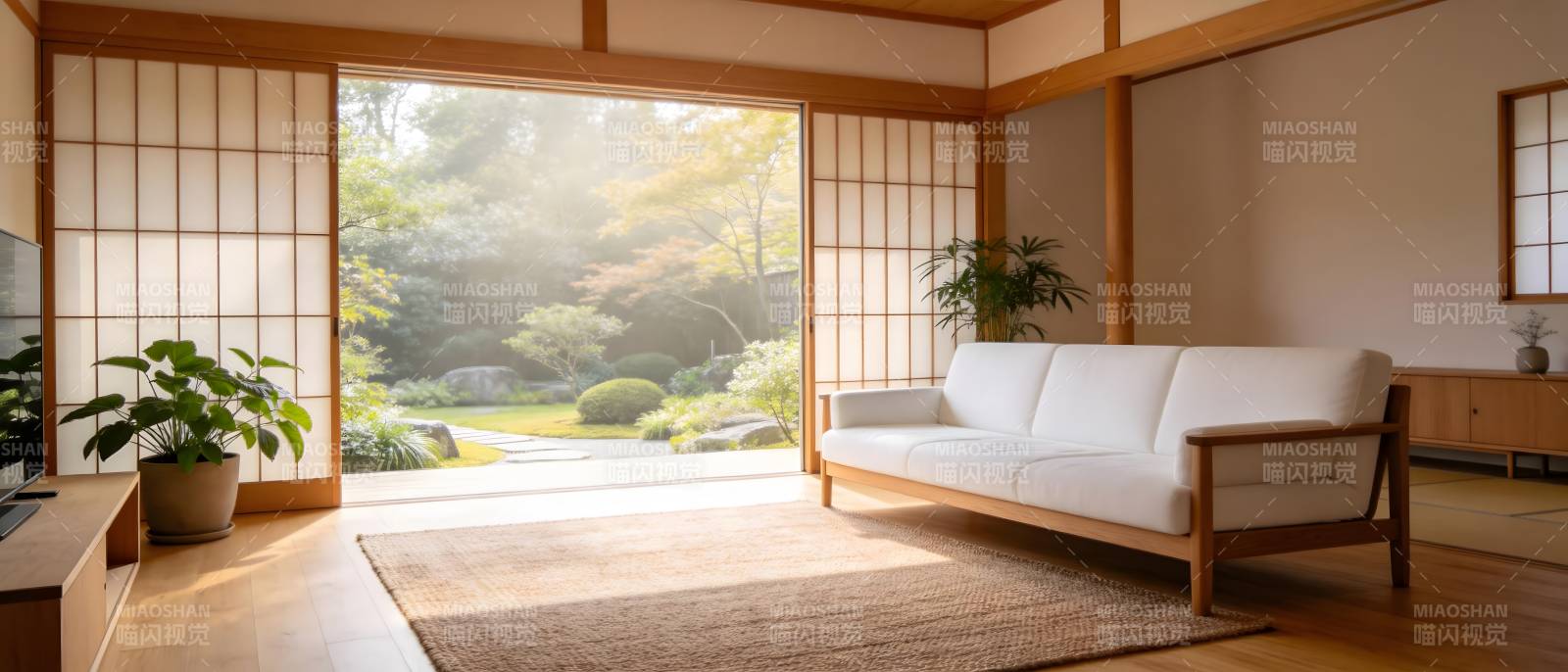 日式客厅静谧雅致图片