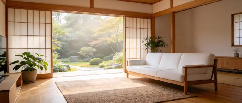 日式客厅静谧雅致图片
