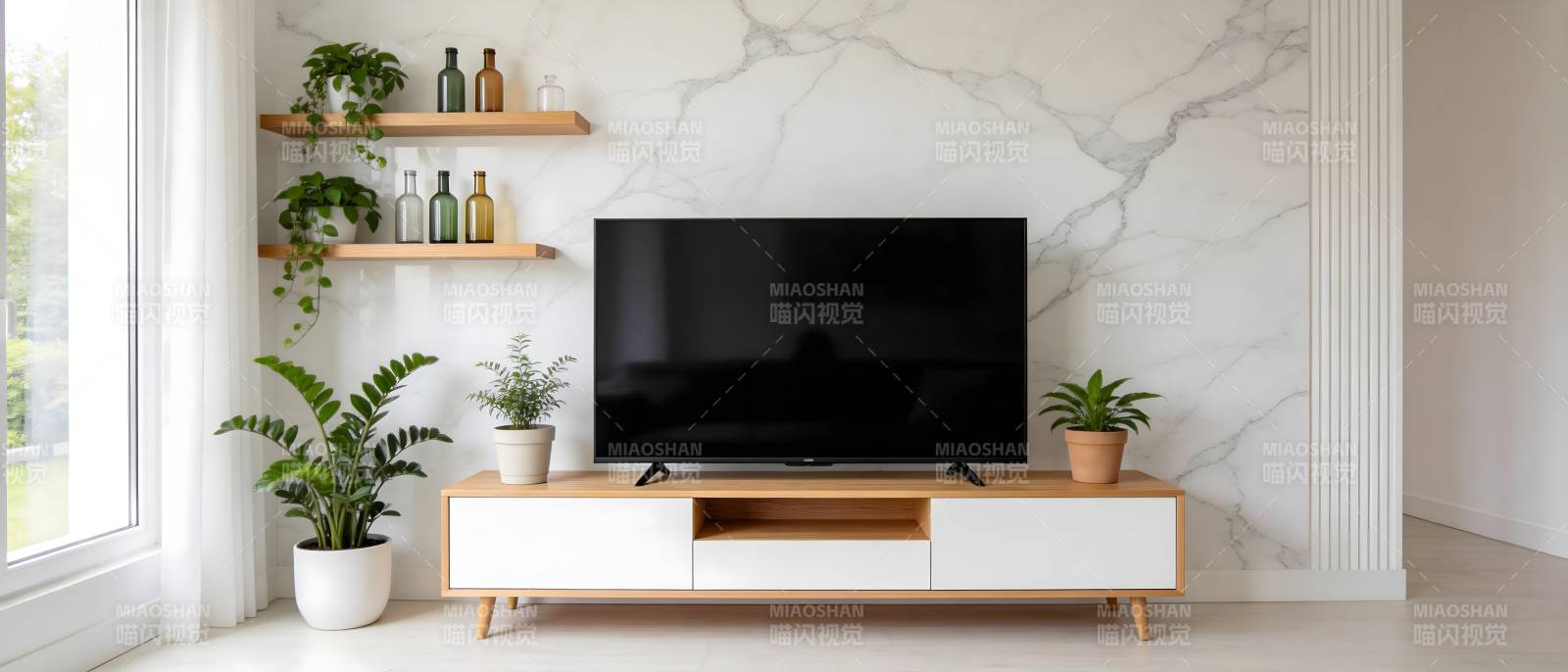 现代客厅电视墙图片