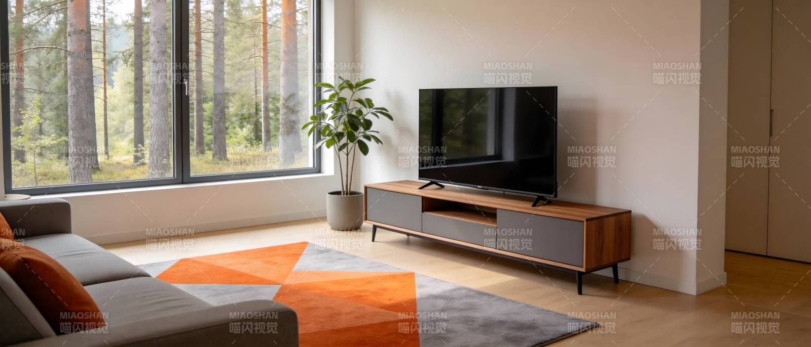 现代客厅电视墙图片