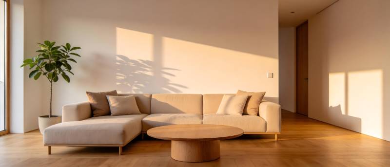 简约客厅阳光照耀图片