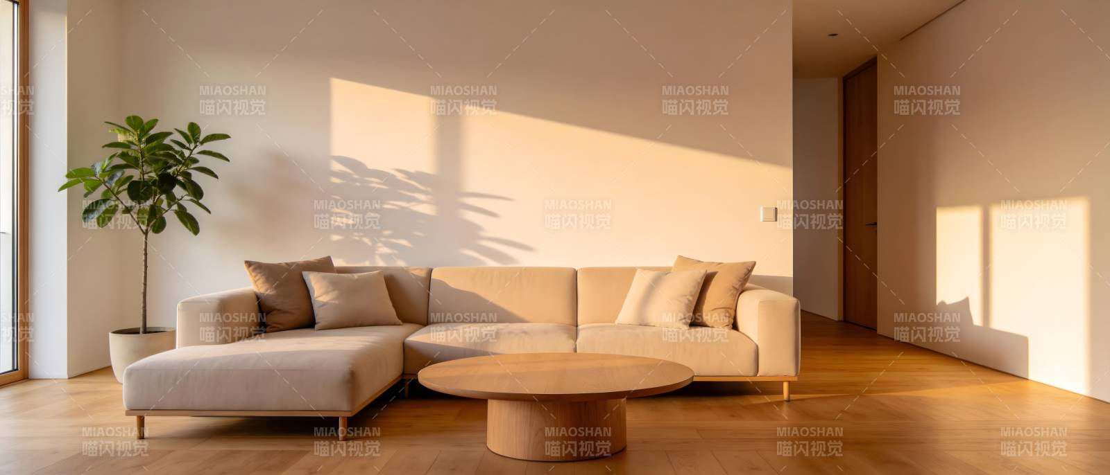 简约客厅阳光照耀图片