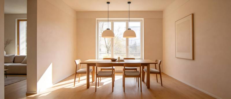 简约餐桌空间图片