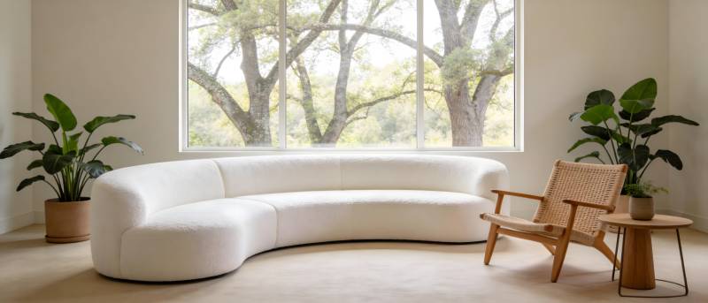 现代简约客厅一角图片