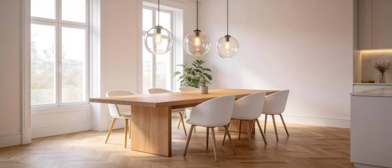 现代简约餐桌设计图片