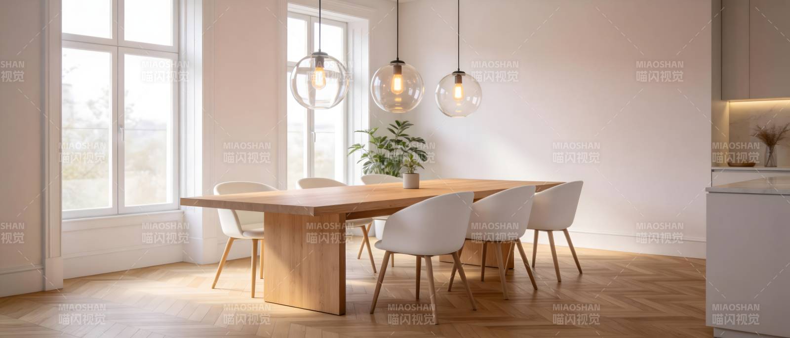 现代简约餐桌设计图片