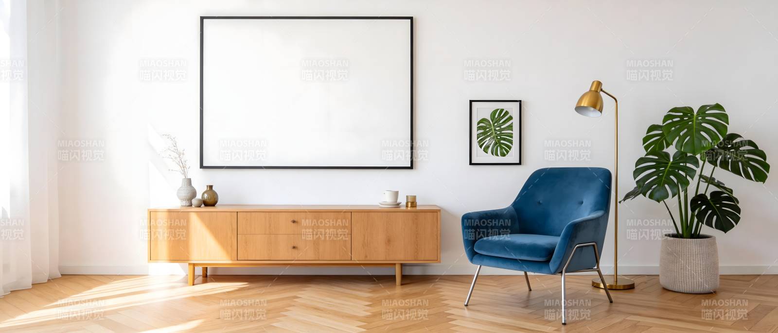 现代简约客厅布置图片