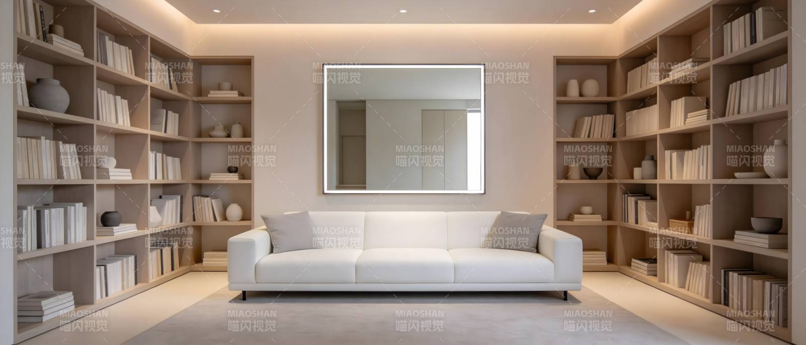 现代简约书房客厅图片