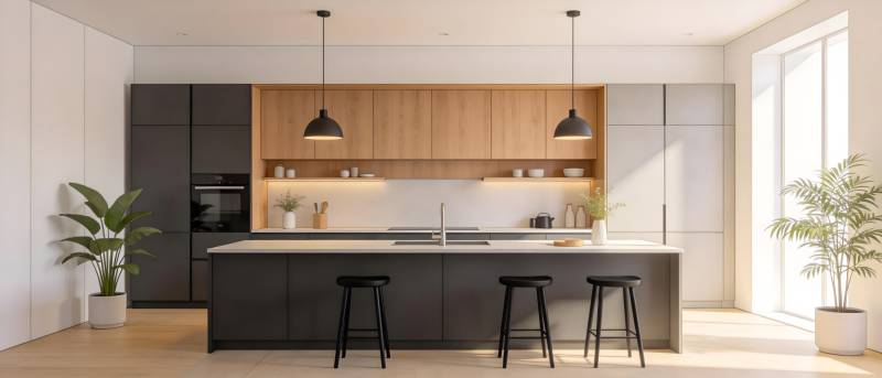 现代简约厨房设计图片