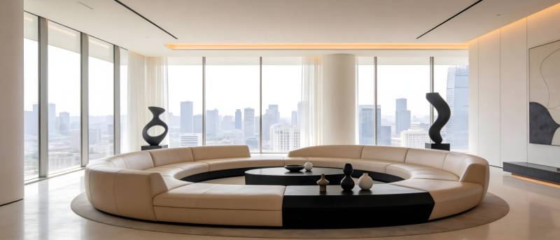 现代都市客厅设计图片