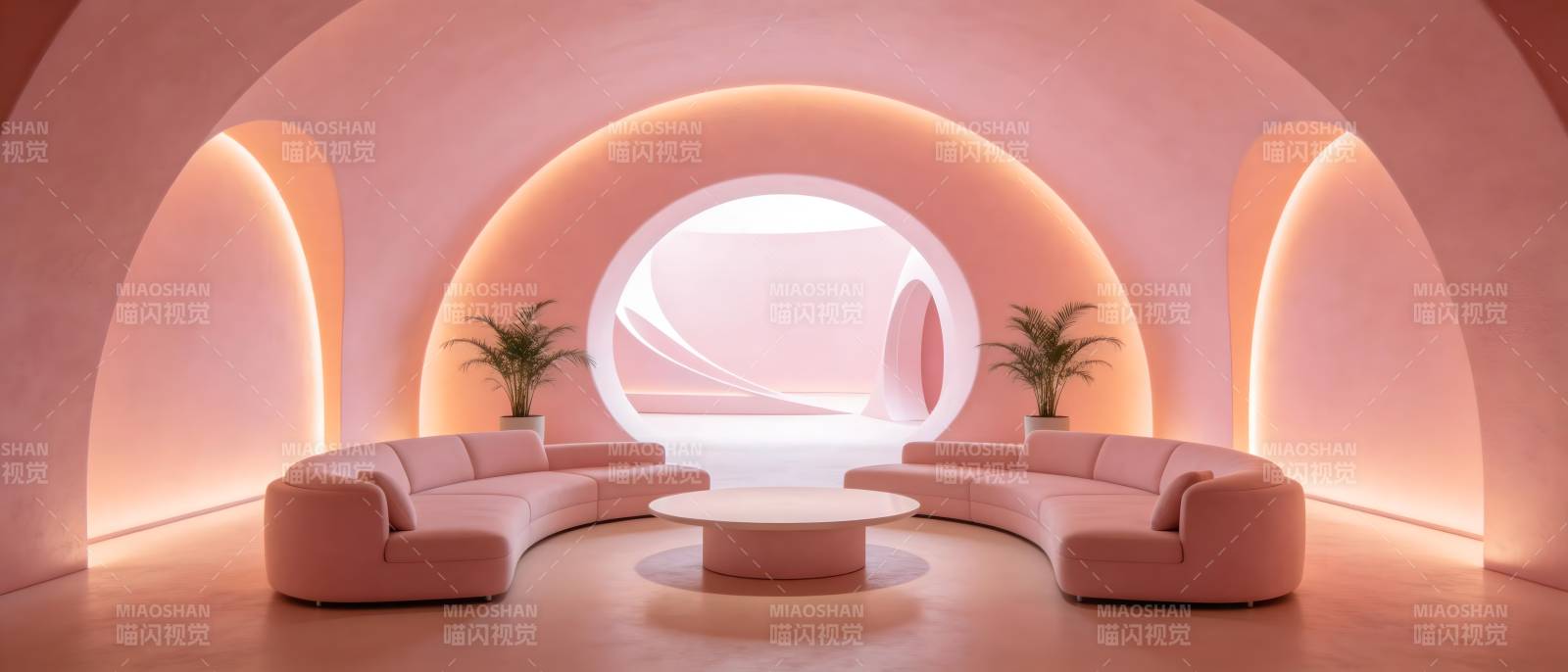 梦幻粉色空间图片