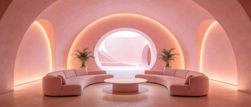 梦幻粉色空间图片