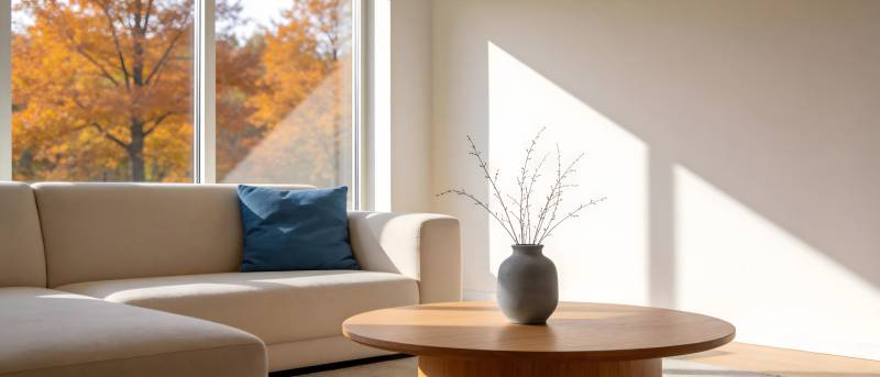 秋日静谧客厅图片