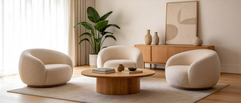 现代简约客厅布置图片