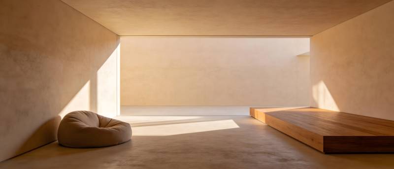 极简光影空间图片