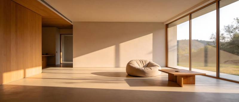 极简日式客厅图片