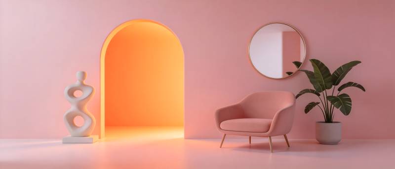 粉色空间艺术感图片