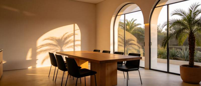 现代简约会议室图片